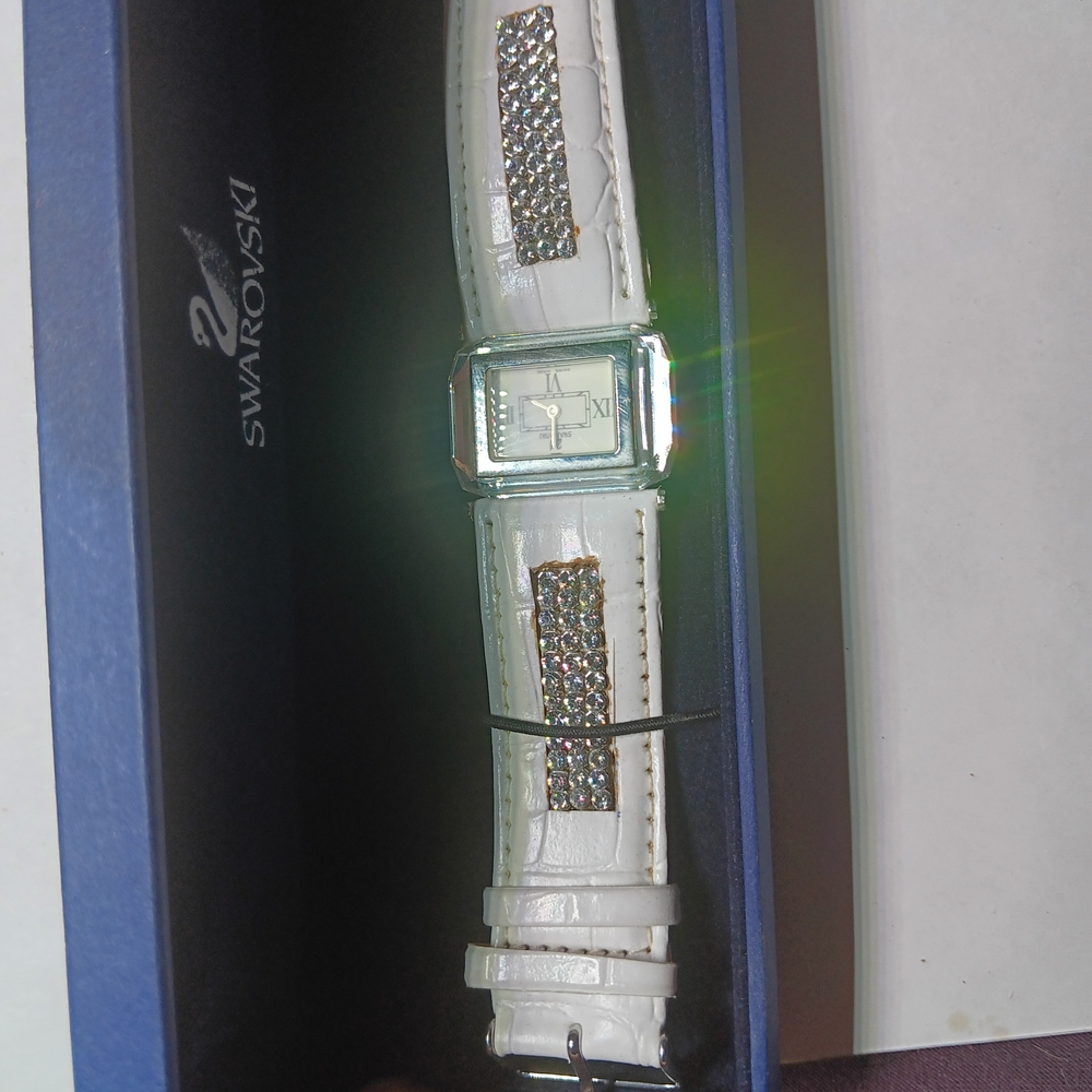 Swarovski White and Silver Women's Watch